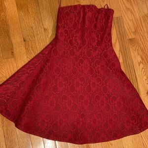 AQUA Strapless Party Dress